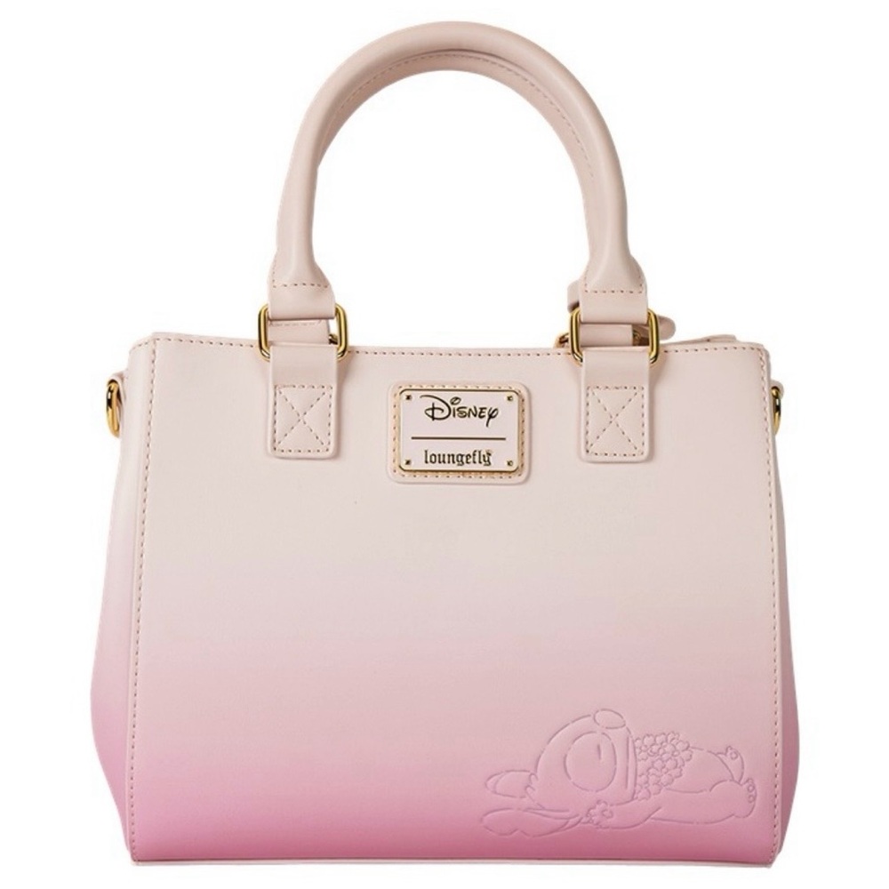 Loungefly Stitch and Angel Pink Ombre crossbody with Charm - Picture 6 of 8
